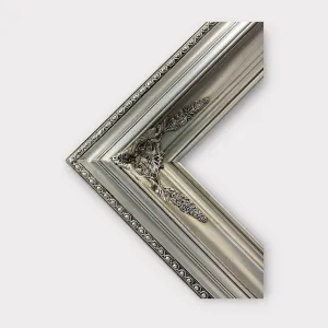16 x 20 In Stock - Ready to Ship, Classic Victorian Style Wood Picture Frame, ANTIQUE SILVER LEAF finish ,ornate frame,photo frame,canvas
