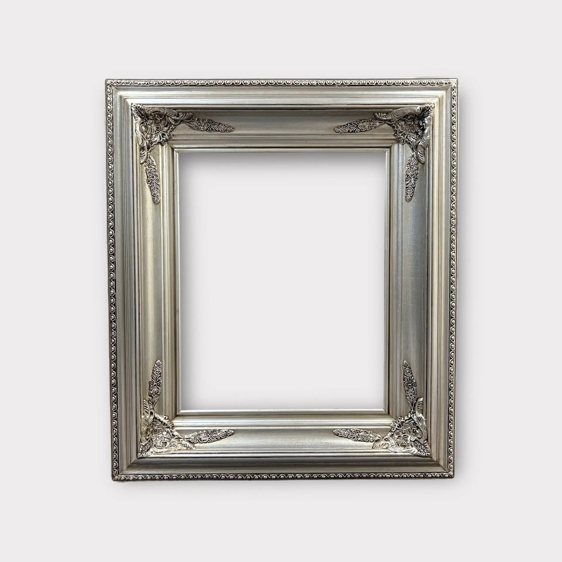16 x 20 In Stock - Ready to Ship, Classic Victorian Style Wood Picture Frame, ANTIQUE SILVER LEAF finish ,ornate frame,photo frame,canvas