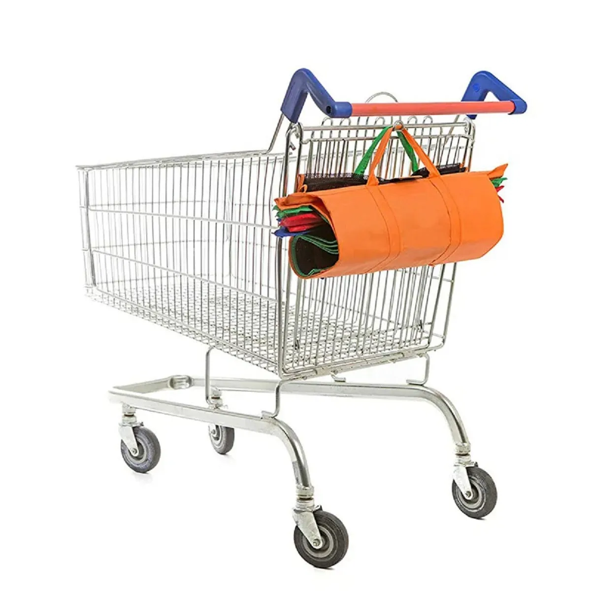 4Pcs/set Foldable Cart Trolley Supermarket Shopping Storage Reusable Bags