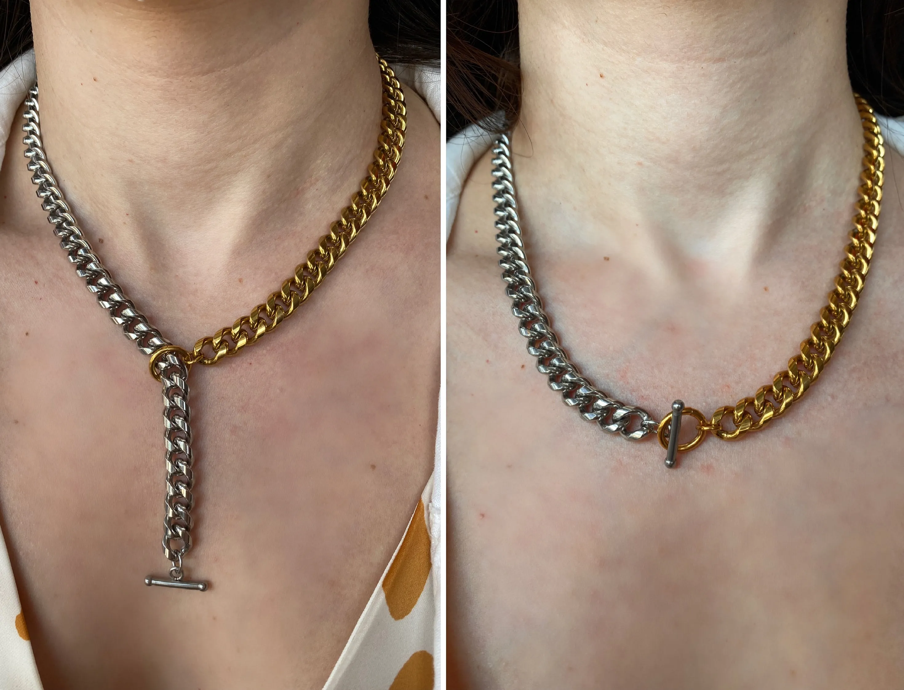 Ashley Two Tone Necklace