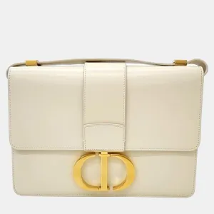 Beige Leather 30 Montaigne Shoulder Bag