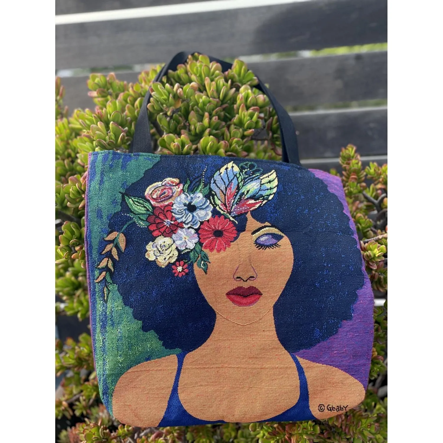 Blessed, Blossom and Become Woven Tote Bag