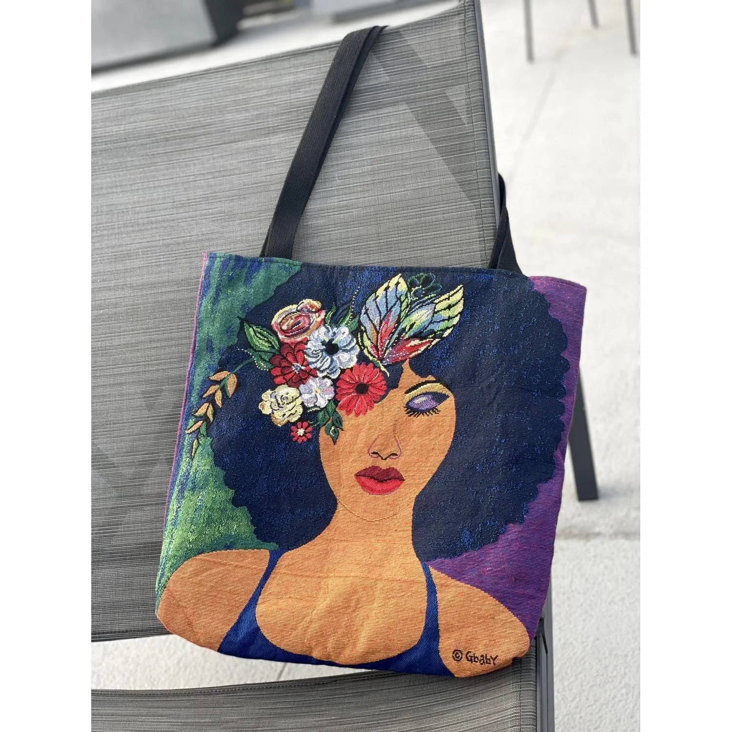 Blessed, Blossom and Become Woven Tote Bag