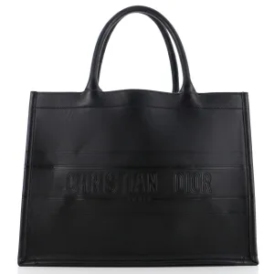 Book Tote Oblique Embossed Calfskin Medium