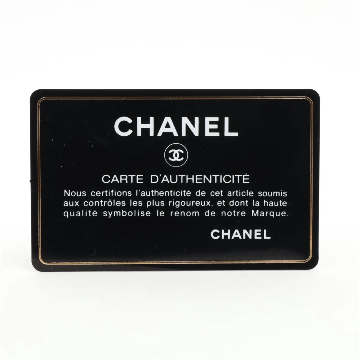 Chanel Coco Charm Leather x Stalls Round  Wallet Black Gold