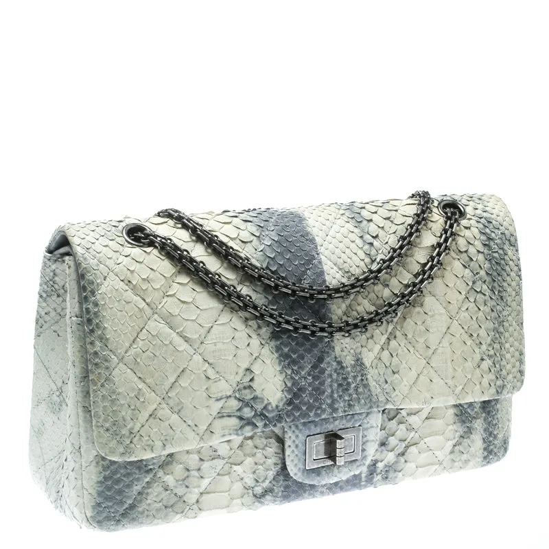 CHANEL PYTHON REISSUE 2.55 JUMBO FLAP BAG