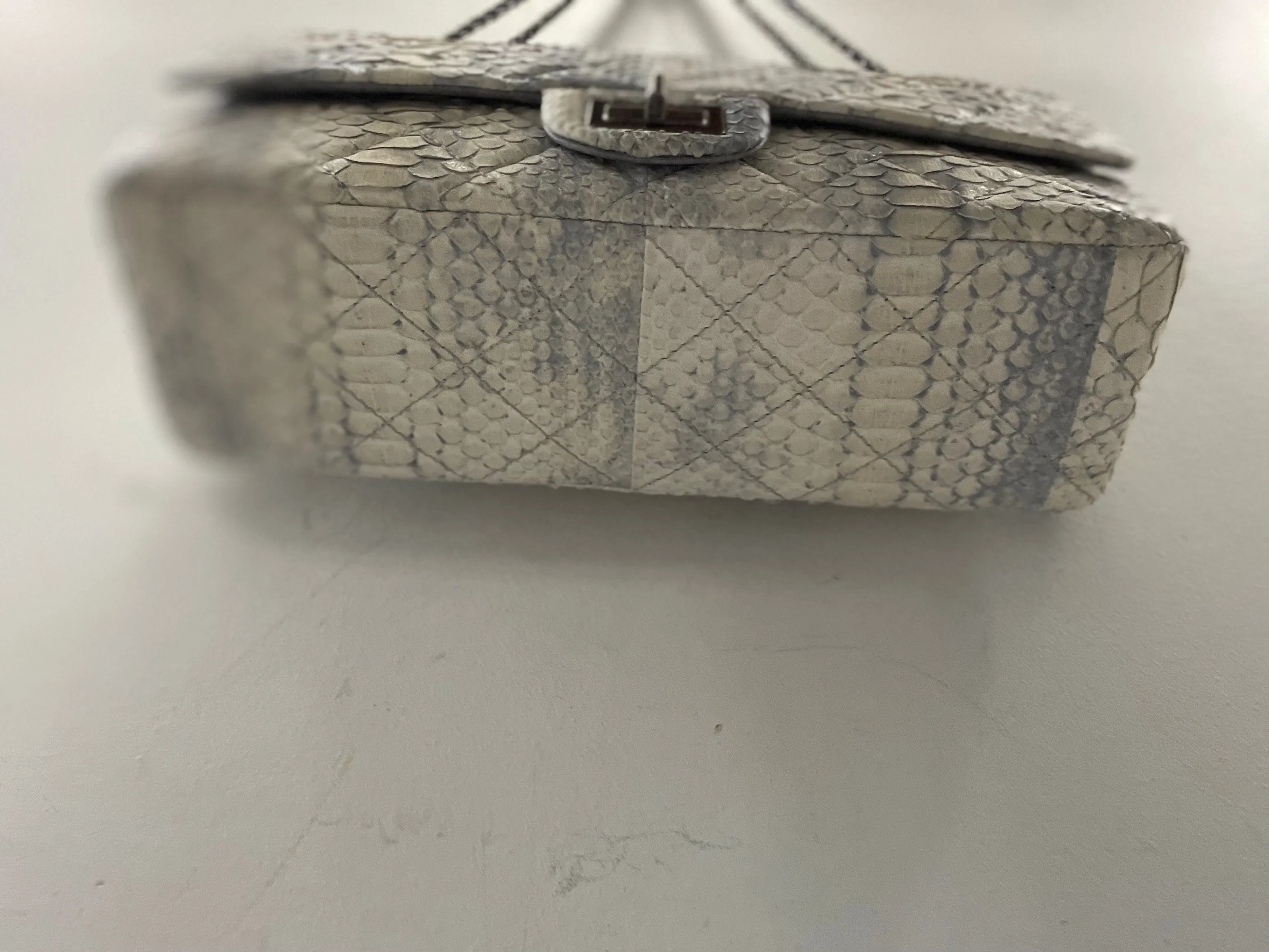 CHANEL PYTHON REISSUE 2.55 JUMBO FLAP BAG