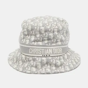 Christian Grey Oblique Jacquard Bucket Hat
