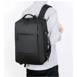 Classic Travel Backpack Men Business Backpack School Expandable USB Bag Large Capacity Laptop Waterproof Fashion Backpack