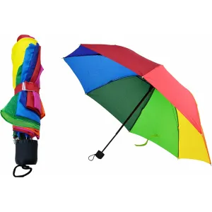 Compact Foldable Umbrella - Rainbow