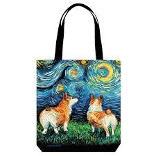 Corgi Starry Night Tote