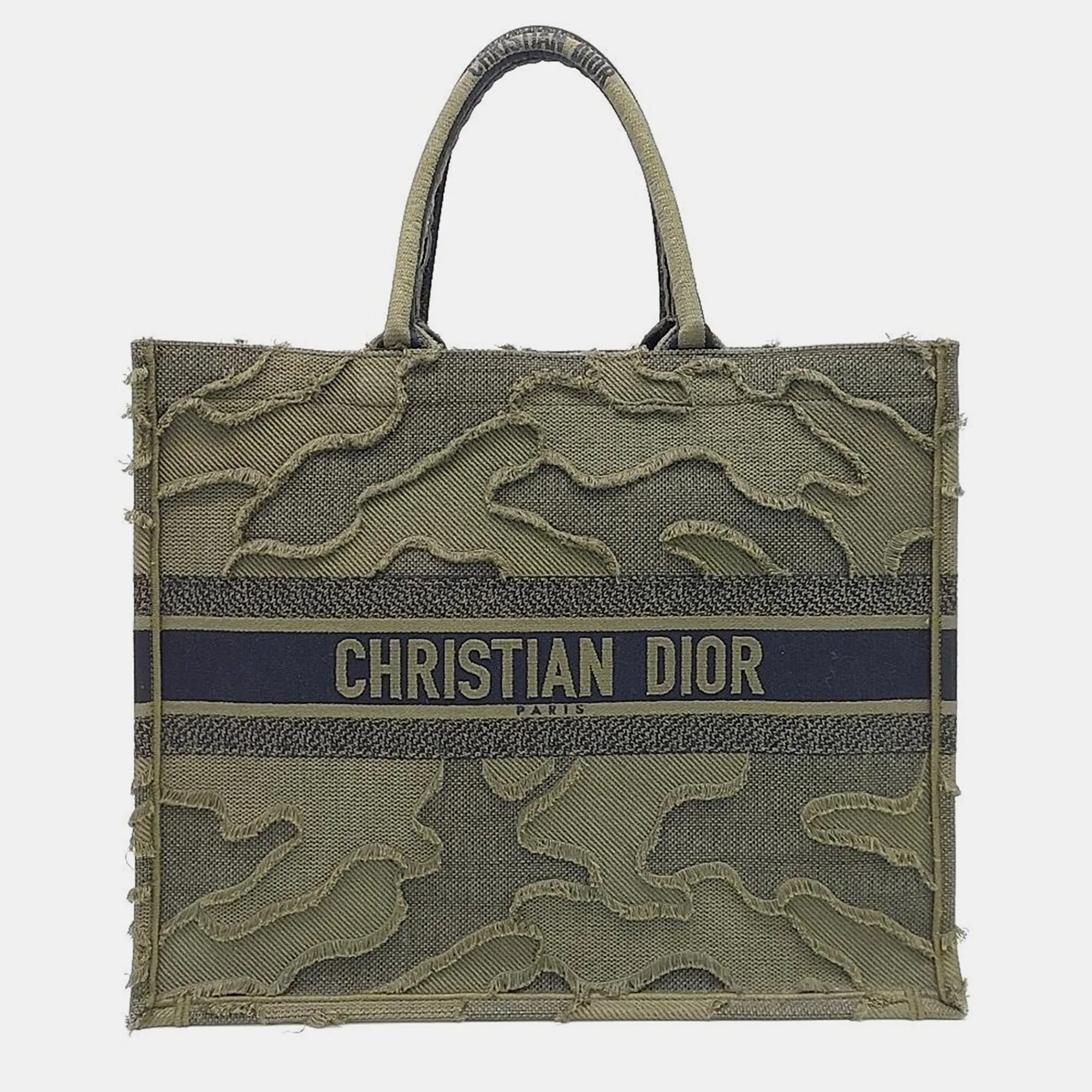 Deep Khaki Canvas Book Tote Bag