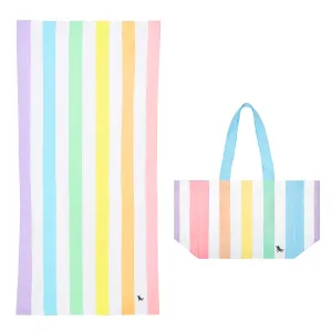 Dock & Bay Beach Towel   Bag - Bundle - Unicorn Waves