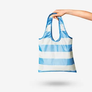 Foldable striped bag