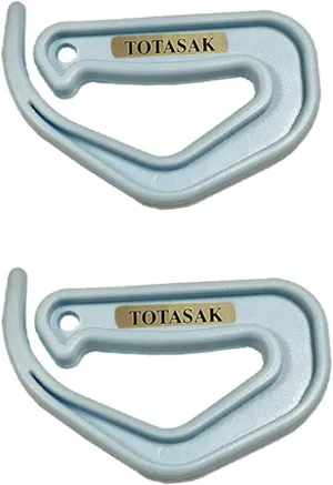 Grocery Bag Carrier (2-Pack Blue) - Multiple Shopping Bag Holder Handle - Durable Lightweight Multi Purpose Secondary Handle Tool