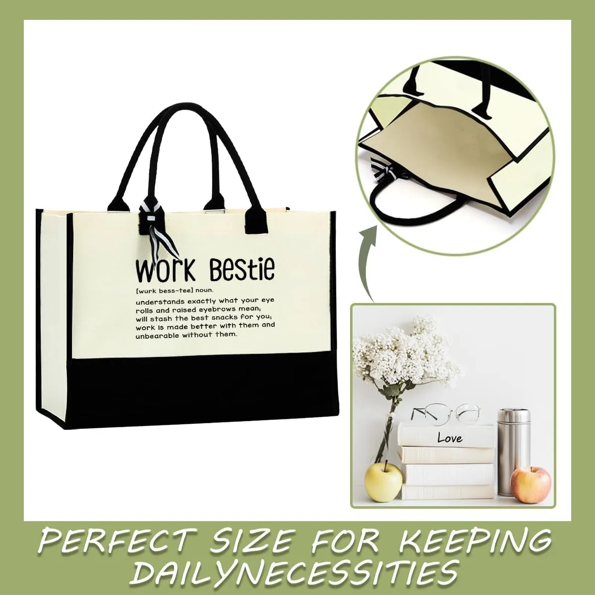 Hanamiya Na Chaos Coordinator Work Bestie Waterproof Large Tote Bag Soul Sister Sunshine Religious Teacher Appreciation Gifts