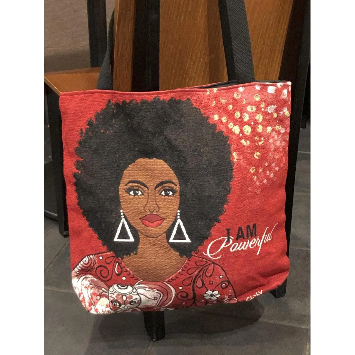 I Am Powerful Woven Tote Bag