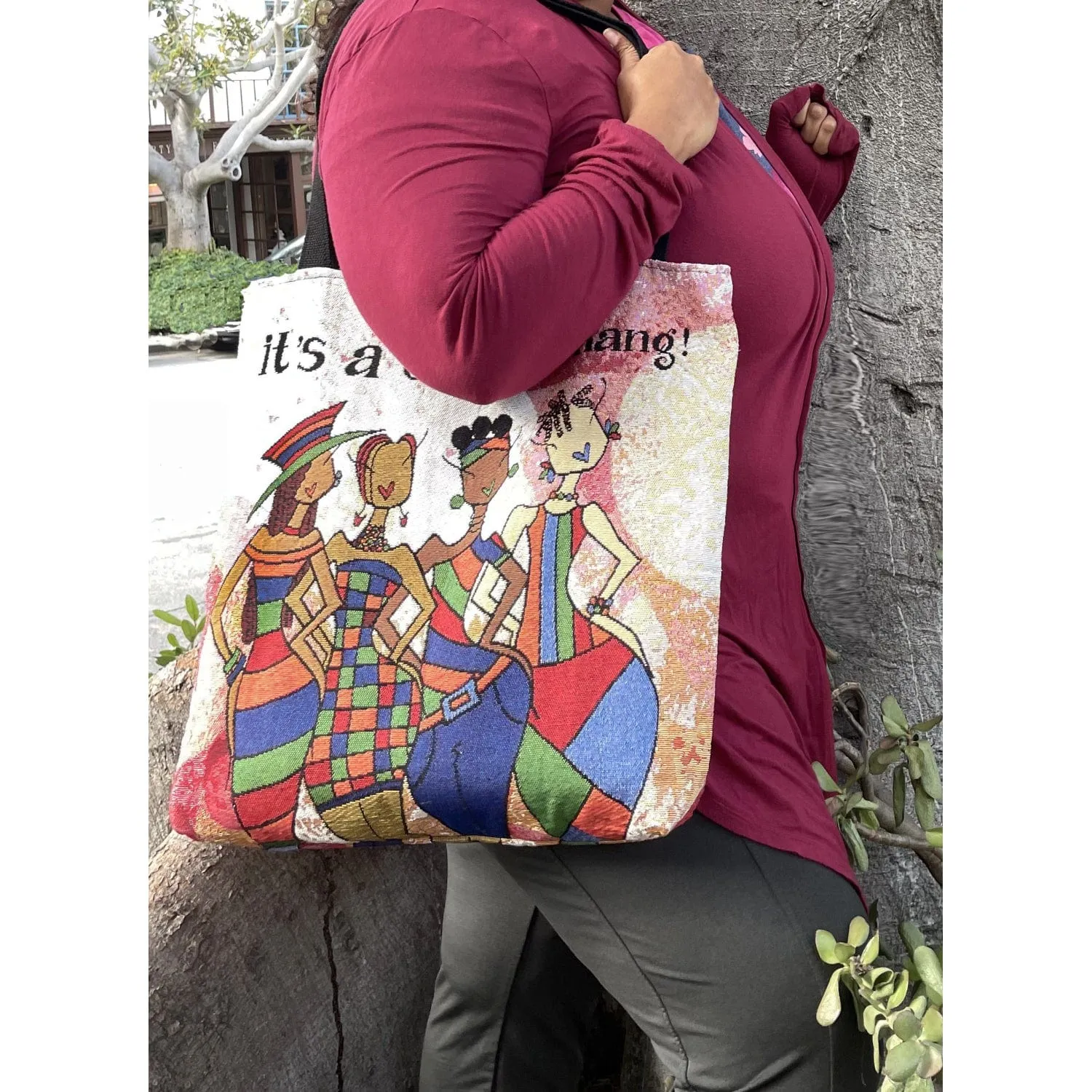 It's a Sista Thang Woven Tote Bag