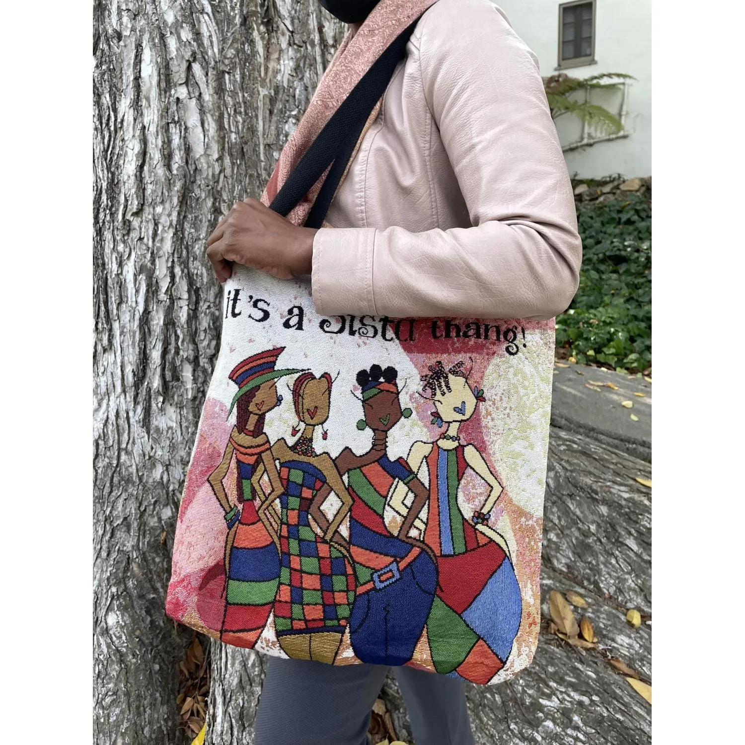 It's a Sista Thang Woven Tote Bag