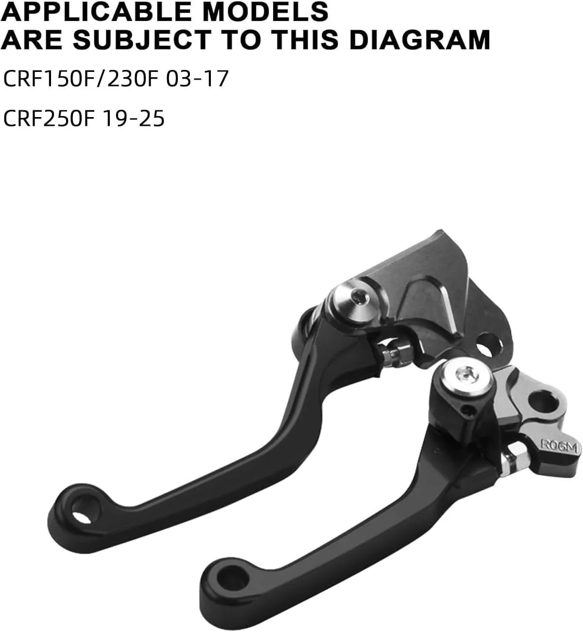 JFG Racing Dirt Bike Clutch Lever,Motorcycle Billet Pivot Foldable Clutch Brake Lever for CRF150F/CRF230F 2003-2017 CRF250F 2019-2022 Dirt Bike Enduro - Black