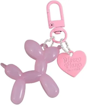Keychain, Jelly Dog Keychain, Valentine's Day Gift Key Chain Handbag Purse Accessories for Women and Girls