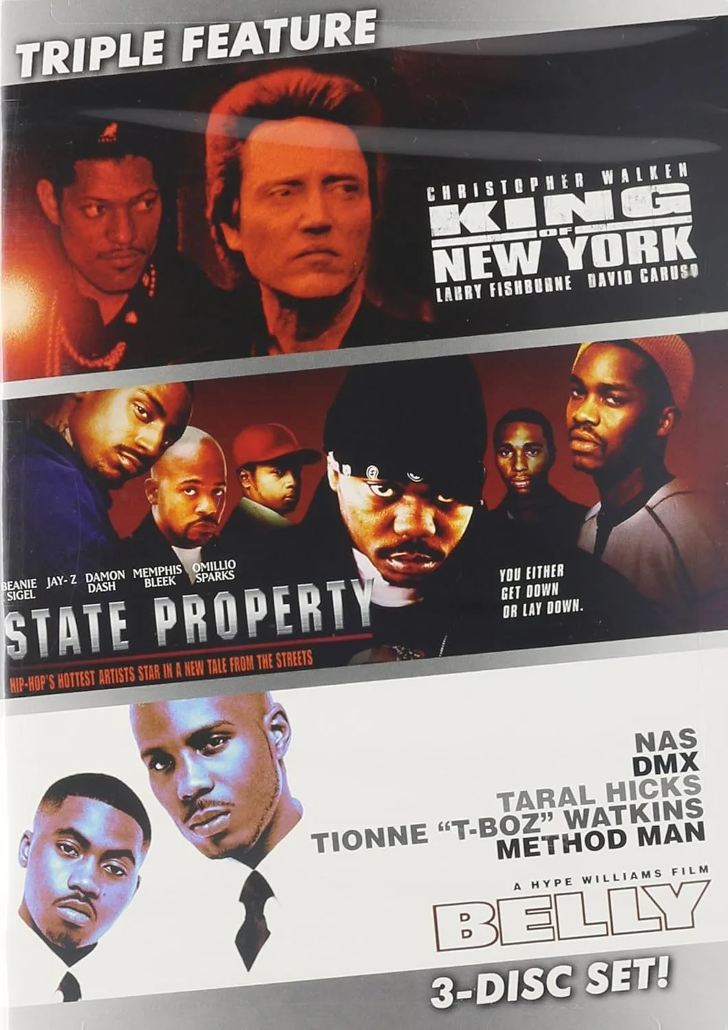 King of New York / State Property / Belly (3 DVD Pack)