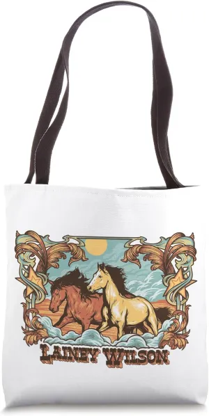Lainey Wilson - Horses Frame Tote Bag