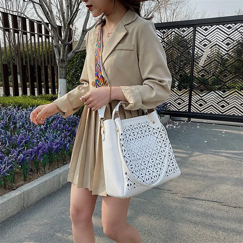 Large Capacity Pu Leather Women Handbags Fashion Designer Shoulder Bucket Bag High Quality Ladies Big Crossbody Bags for Women