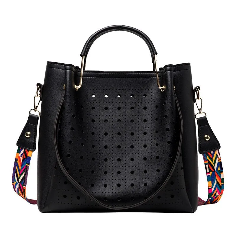 Large Capacity Pu Leather Women Handbags Fashion Designer Shoulder Bucket Bag High Quality Ladies Big Crossbody Bags for Women