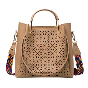 Large Capacity Pu Leather Women Handbags Fashion Designer Shoulder Bucket Bag High Quality Ladies Big Crossbody Bags for Women