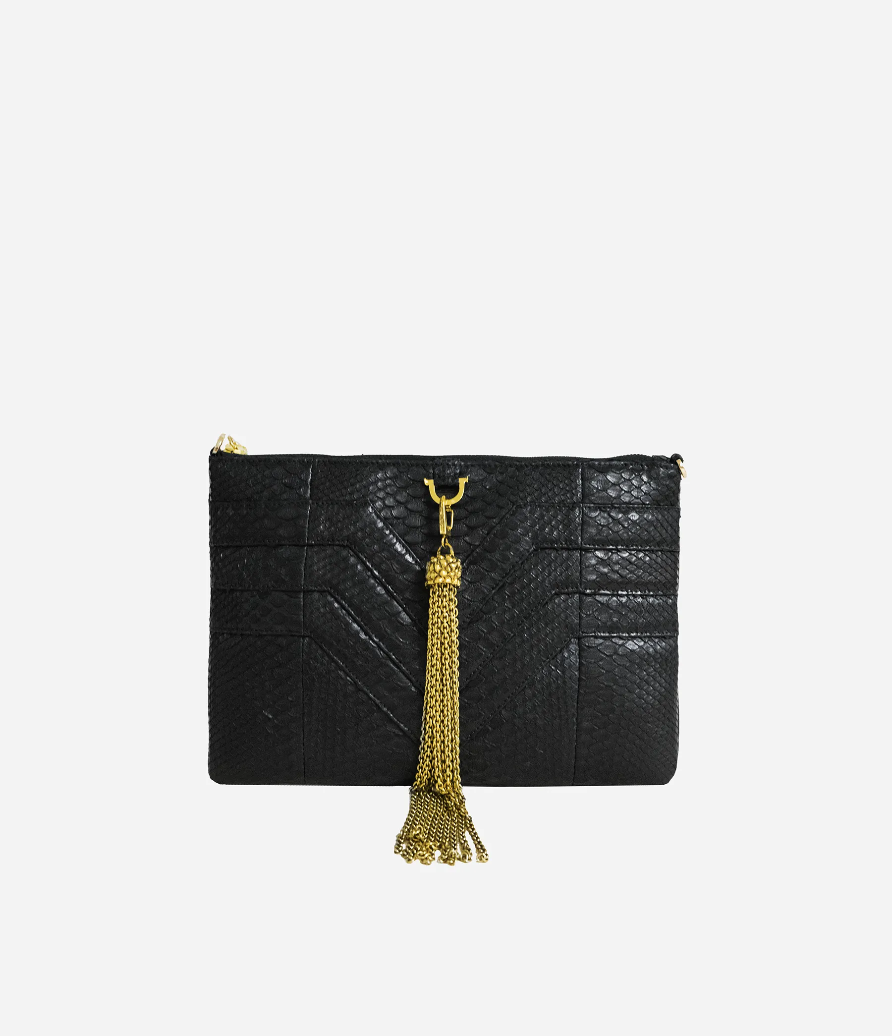 Large Chain Tassel Clip-On Charm