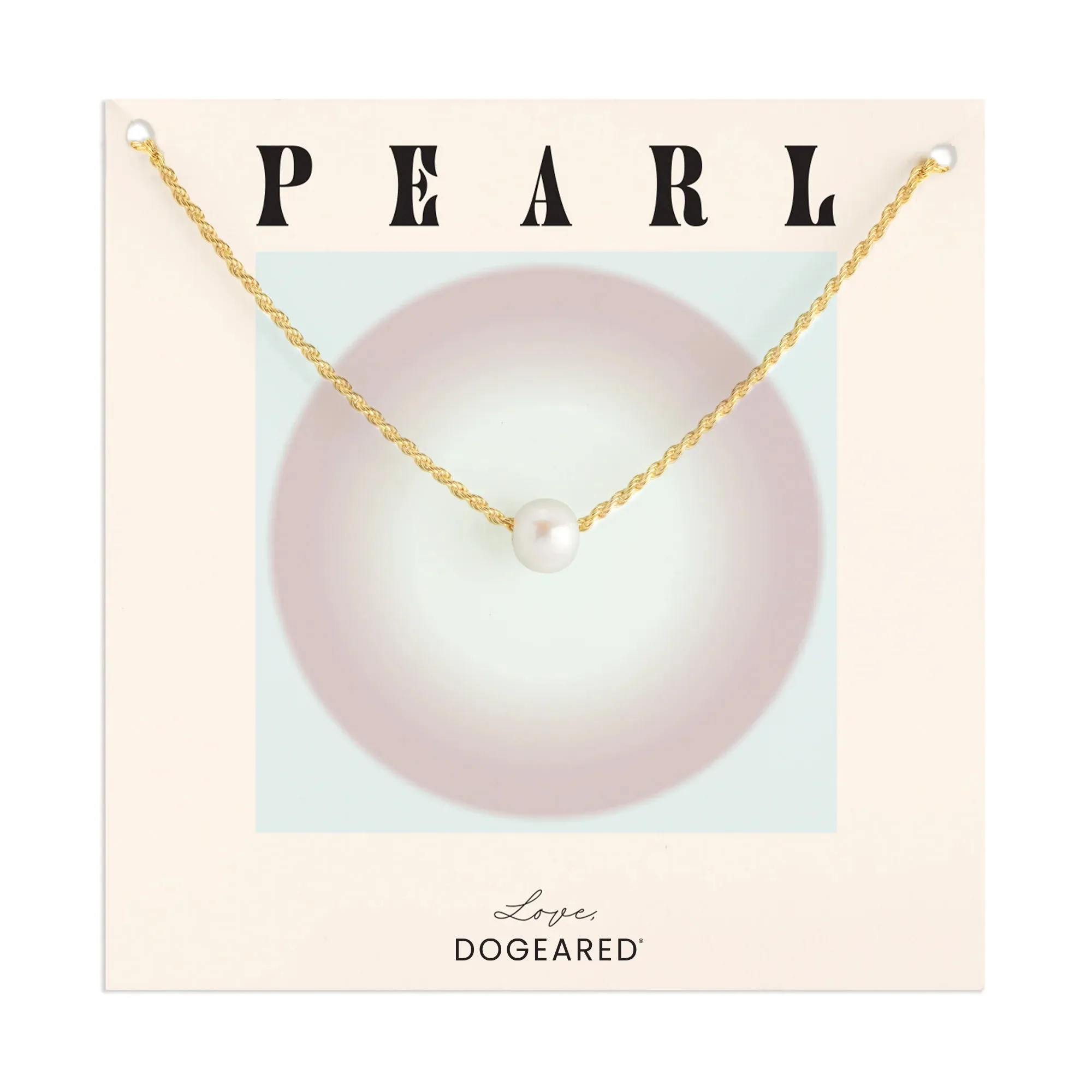 Large Floating Pearl on Rope Chain