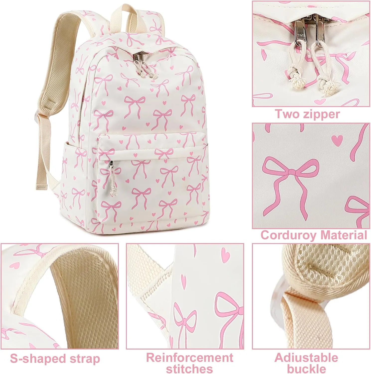 LOIDOU Backpack for Teen Girls Middle-School Primary Elementary Bookbags 17inch Kids Backpack Women laptop Backpack Lightweight Casual Daypack