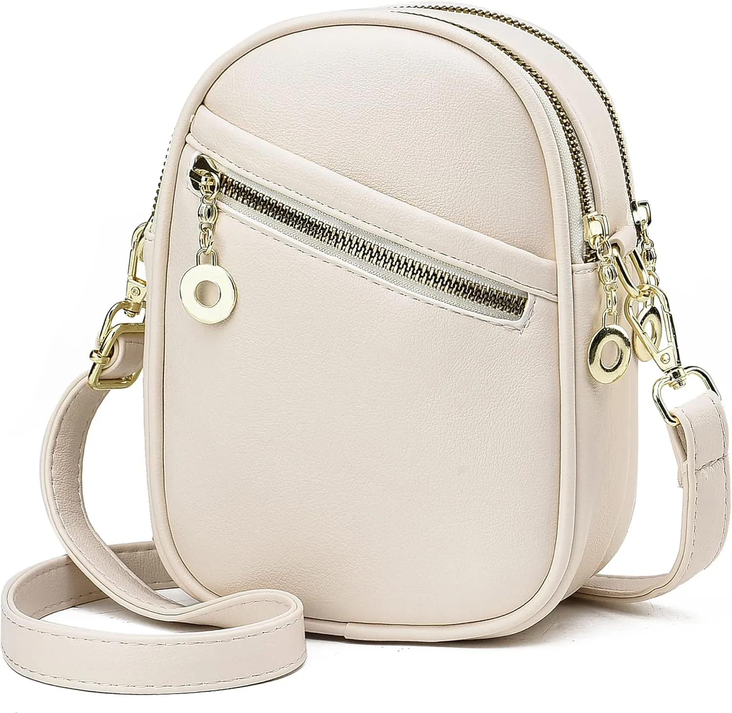 LoZoDo Small Crossbody Bags for Women Trendy Leather Purses and Handbags Designer Cell Phone Bag Wallet Purse with Wide Strap
