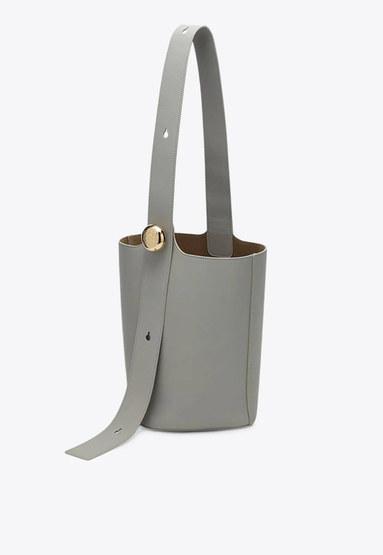 Medium Pebble Leather Bucket Bag