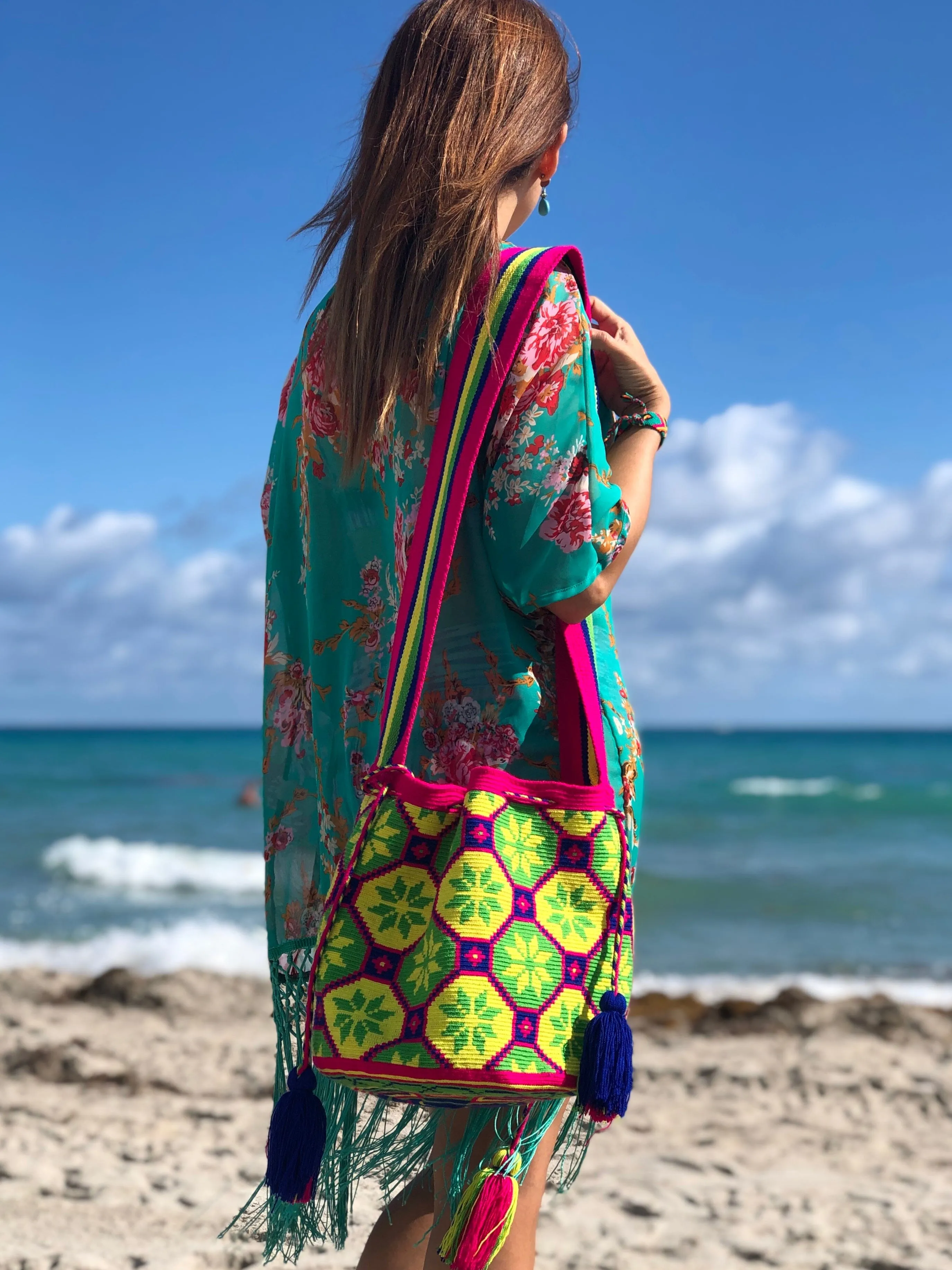 Neon Crochet Bags | Large