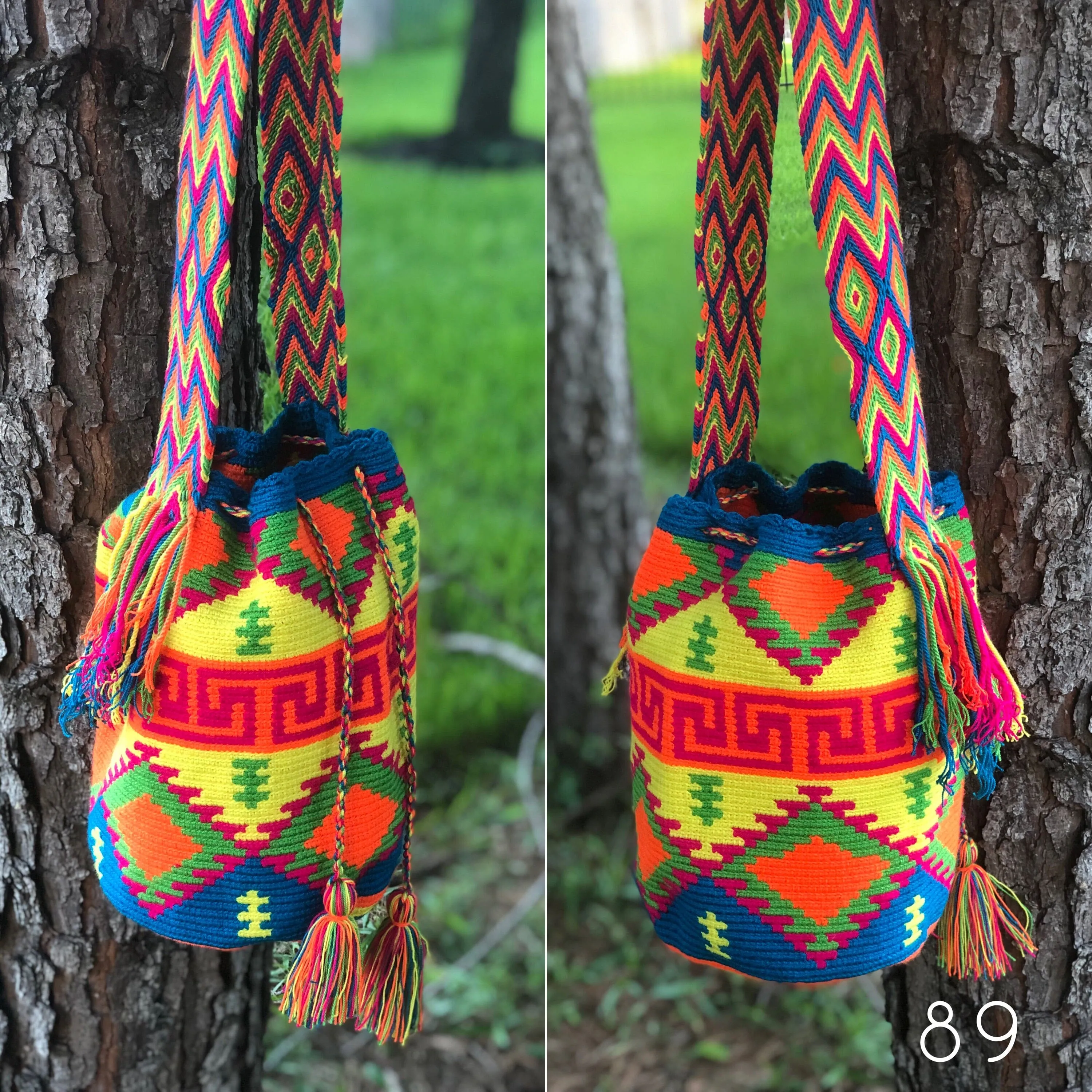Neon Crochet Bags | Large