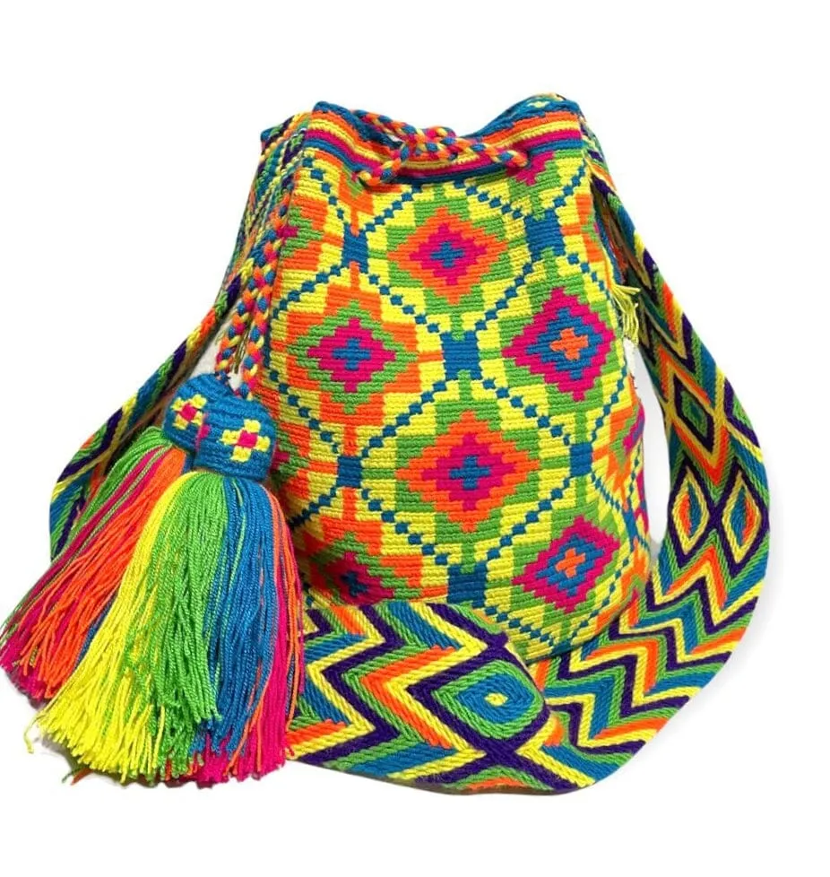 Neon Crochet Bags | Large