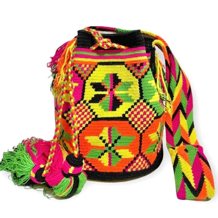 Neon Crochet Bags | Large