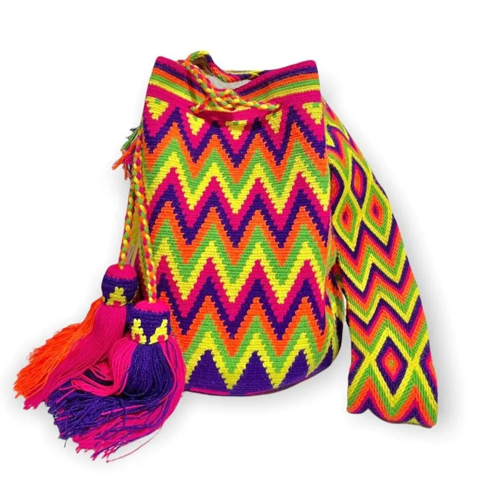 Neon Crochet Bags | Large