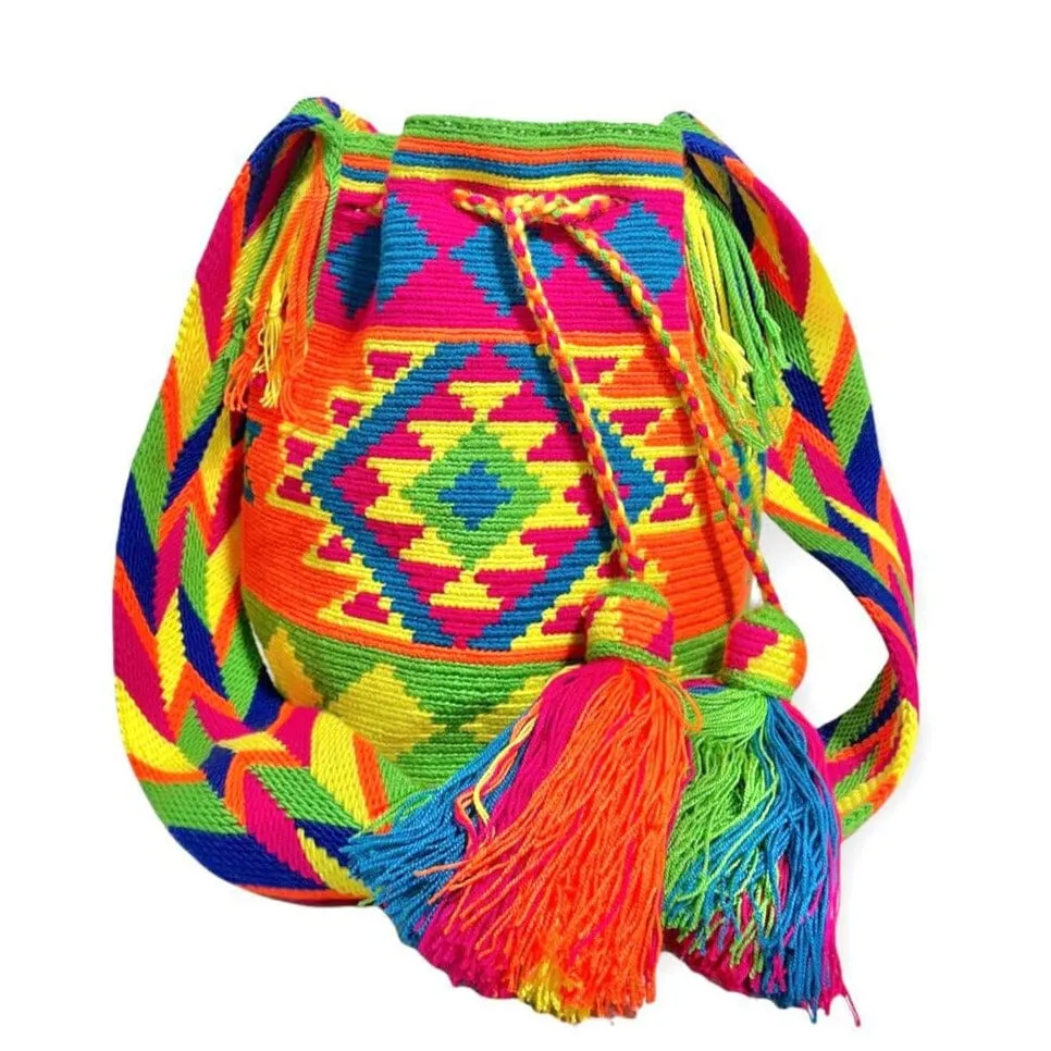 Neon Crochet Bags | Large