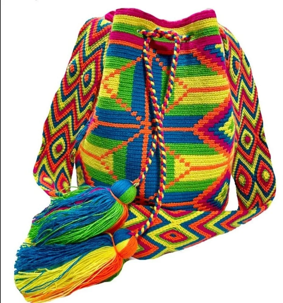 Neon Crochet Bags | Large