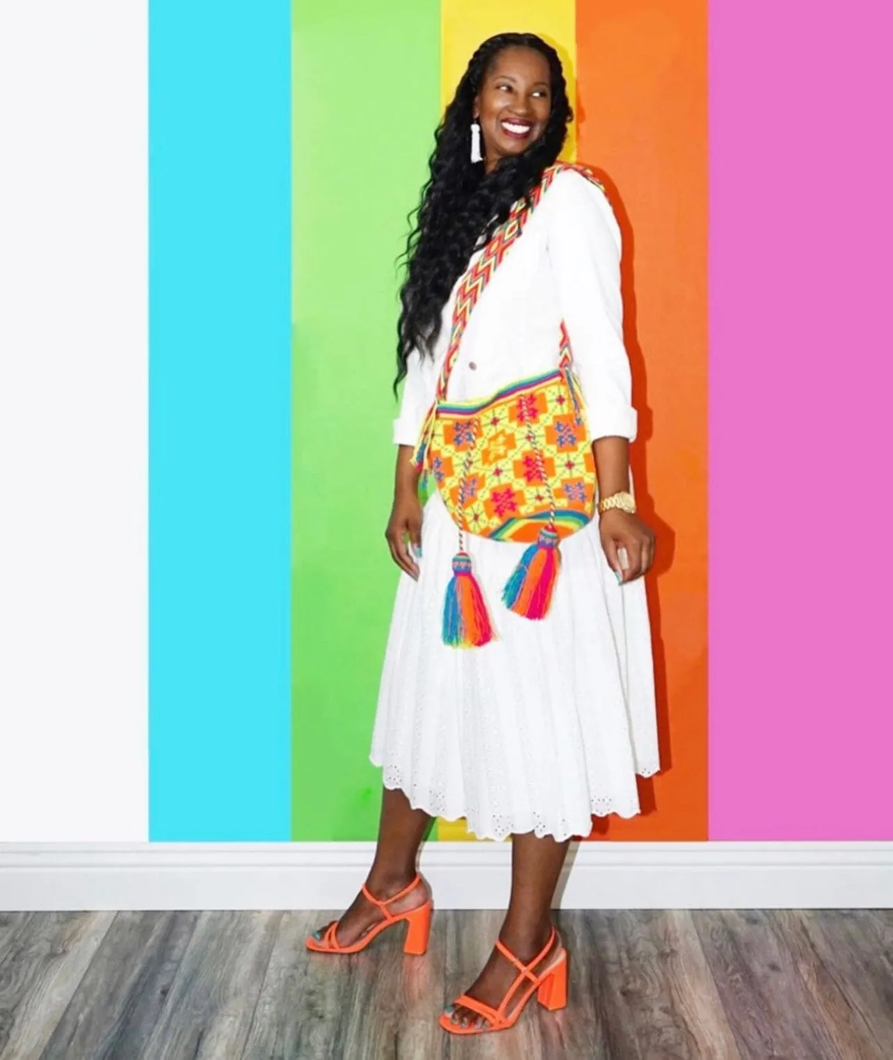 Neon Crochet Bags | Large