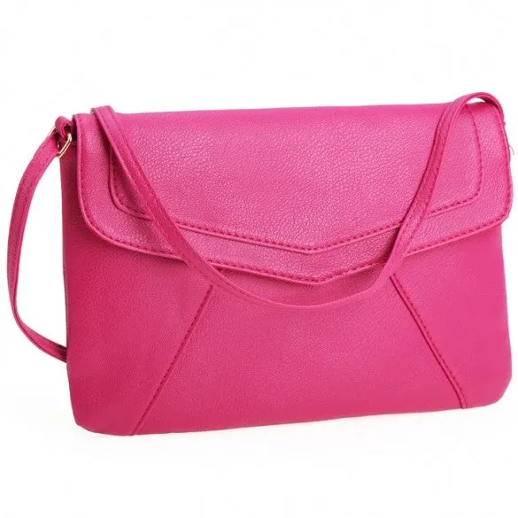 New Women Lady Envelope Clutch Shoulder Evening Handbag Tote Bag Purse 5 Colors