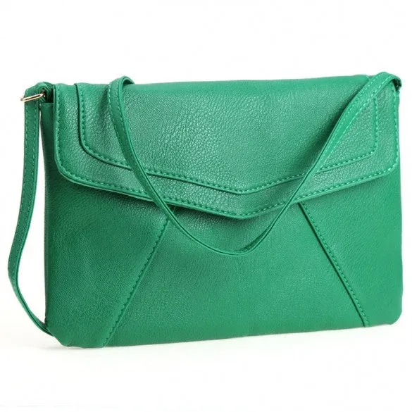 New Women Lady Envelope Clutch Shoulder Evening Handbag Tote Bag Purse 5 Colors