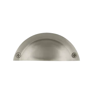 Plain Bin Pull in Satin Nickel