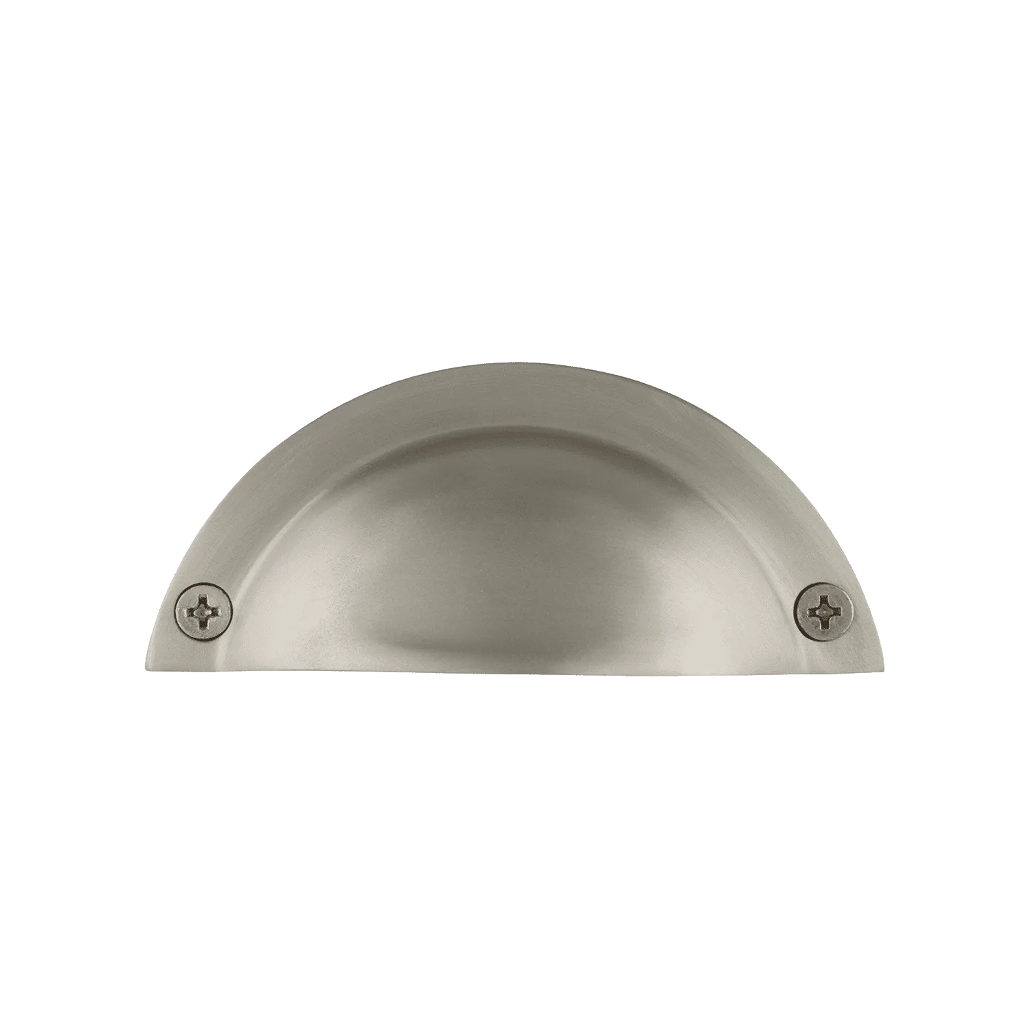 Plain Bin Pull in Satin Nickel