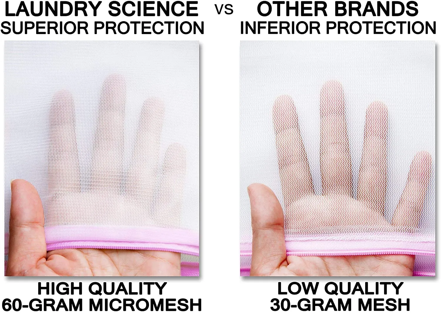 Premium Bra Wash Bags for Bras Lingerie Delicates (Set of 3)