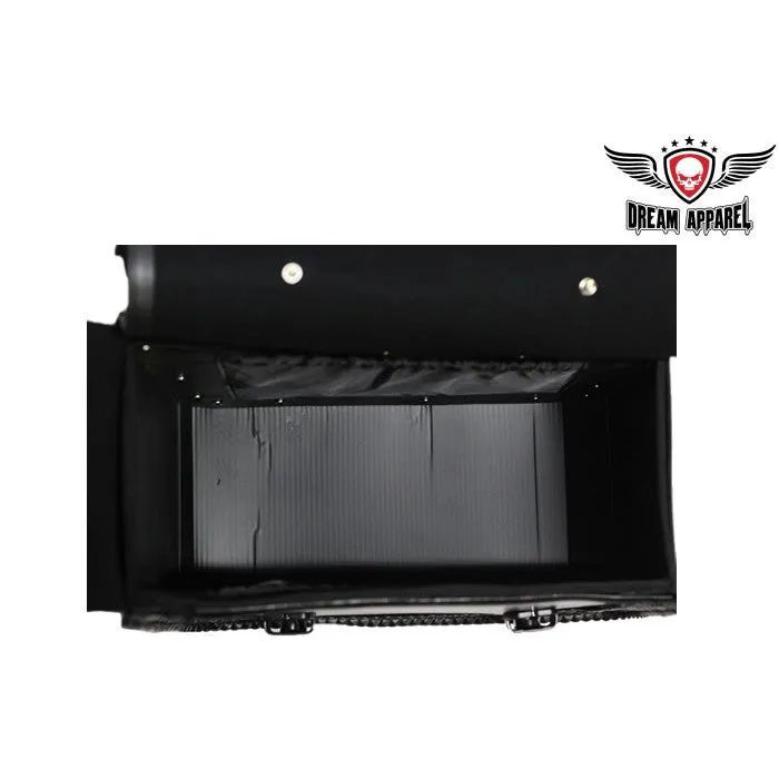 PVC Waterproof Motorcycle Saddlebag Braid Trim Zip Off Bag