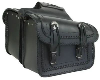 PVC Waterproof Motorcycle Saddlebag Braid Trim Zip Off Bag